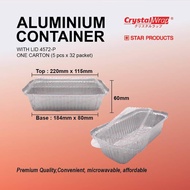 Aluminium Tray With Lid (4572-P) 5pcs/set
