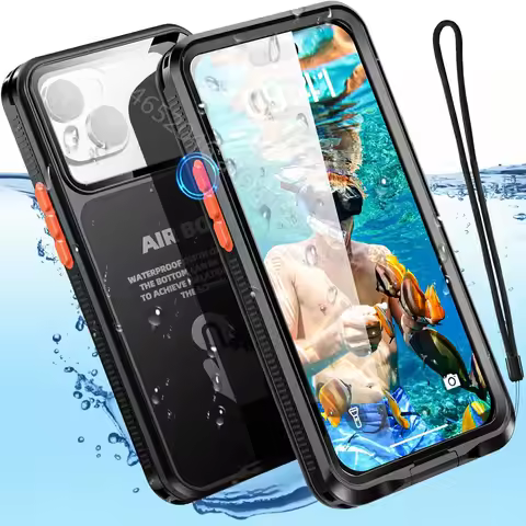 ShellBox Waterproof Pouch For iPhone 15 Pro 16 14 Plus 13 12 Pro Max Underwater Touch Screen Case IP