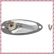 [W Y D H] 1Pcs Boat Guitar Jack 1/4 Inch Input Output Jack Plate Socket 6.35mm Chrome Silver for FD 