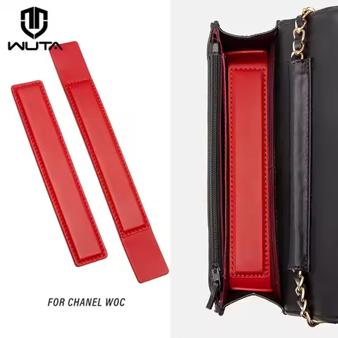 WUTA Leather Bag Base Shaper For Chanel Woc Purse Insert Portable Support Bottom Pad Handbag Inner T