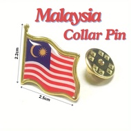 Malaysia Collar Pins / Malaysia Brooch / Malaysia Flag Kolar Pin / Merdeka Collar Pin