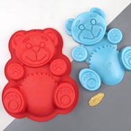 3D Lovely Bear Form Cake Mold Silicone Mold Baking Tools Kitchen Fondant Cutters Decorate Silicone 3