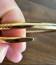 正品卡地亞Cartier Juste un clou寬版/粗版釘子手鐲
/手鈪18K黃金size: 16 2021年全套
