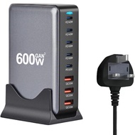 600W/800W GaN Desktop Charger 8 Port USB 5C+3A Type C PD Charger Fast Charge 3.0 USB Type C Fast Cha