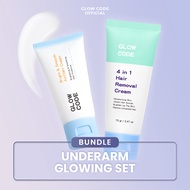 Glowcode Bundle 2in1 - 4in1 Hair Removal Cream + Bright & Smooth Axillary Cream Brightening Cream UN