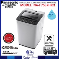 (Bulky) PANASONIC NA-F75S7HRQ 7.5KG TOP LOAD WASHING MACHINE, FREE DELIVERY, FREE BASIC INSTALLATION