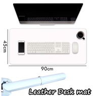 2 In 1 Colours PU Leather Desk Mat Large Mousepad Alas Meja Keyboard Mat Playmat Play mate  桌垫 D75