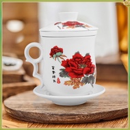 Ceramic Water Mug Portable Coffee Mug Tea Coffee Mug Ceramic Cup with Saucer