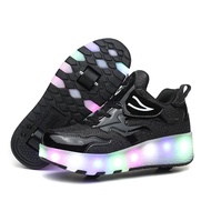 2023 New Arrival Four-Wheel Transformative Shoes Heelys Four-Wheel Walking Men and Women Kids Studen