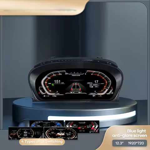 12.3 ''Digital Dashboard For BMW 5 Series E60 E61 E63 E64 525D 2003 0609 CCC CIC LCD Car Instrument 