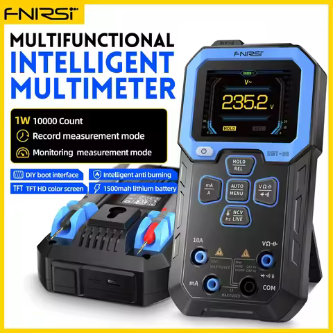 FNIRSI DMT-99 Digital Multimeter 9999 Counts Smart Professional Tester for 1000V Auto - range AC/DC 