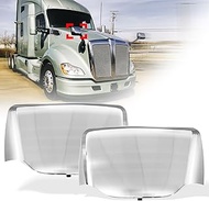 Chrome Hood Mirror Covers For Kenworth T680 Peterbilt 579 Series Truck,For Kenworth T680 Peterbilt 5