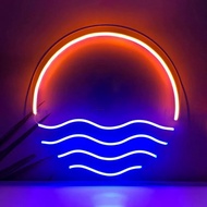 Sunset & Sea Custom Neon Lamp Light Room Décor Neon LED Sign Night Lights For Room Decor Holiday Par