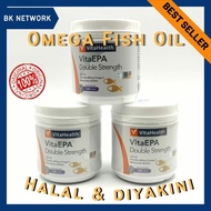 🔥OMEGA✨ VitaEPA Double Strength (HALAL) VitaHealth Fish Oil Omega 3 6 9 EPA DHA Vita Health Suppleme