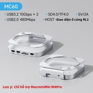 Hagibis | Đế Mở Rộng cho Mac Mini M4/M4 Pro M.2 USB Adapter Đế Hợp Kim