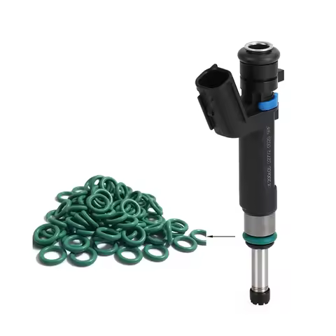 50 PCS 16600-1KT0A 166001KT0A FJ1192 Fuel Injector Repair Kit O ring SIZE:7.1*2.8MM For Nissan Versa