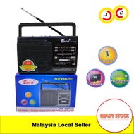 Portable Rechargeable Radio 3 BAND FM Radio USB/TF Card Music Player Analog Tuning