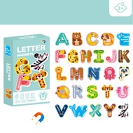 NT Baby Kids Toys Puzzle Early Education Cognitive Puzzle Toys Magnetic Puzzle 26 Letter Animal Number Refrigerator Sticker for Boys Girls