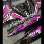 YAMAHA LC135 (LCV4-LCV7) BLACK COVERSET_REFLECTIVE EX THAI PINK STICKER_HLD