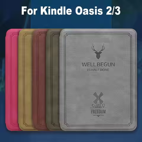 9/10th Generation Smart Cover Funda PU Leather 7 inch eReader Folio Case Soft Auto Sleep/Wake for Ki