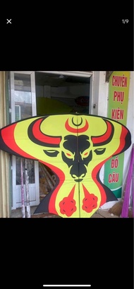 Diều trâu bẹn 2m5 khung nan tím gốc dày vip