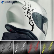 NOBELJIAOO 1 Pair Motorcycle Body Decal Sticker Crack Style Racing Stripe Waterproof Front Cover Sti