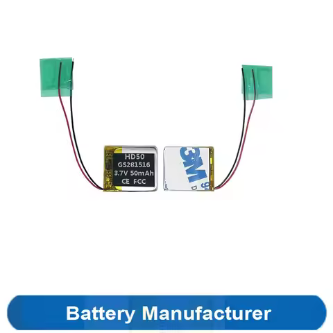 "0" Cycle 50mAh GS281516 281516 Battery For Epson Optoma HD50 Projector 3D Glasses Eyeglass Bluetoot