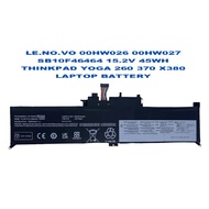 LE.NO.VO 00HW026 00HW027 SB10F46464 15.2V 45WH THINKPAD YOGA 260 370 X380 LAPTOP BATTERY