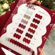 Set Ahlin mix red 12 สี สีเจล เล็บเจล