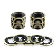 25 PCS Gasket Penutup Saluran Getah Logam Sesuai untuk 1/2Do, 9/16,M14 Gantikan 097-025, 65269, 097-