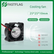 FASTFLAG 2510 DC Fan 25X25X10MM LED Fan 3D Printer Projector Small Fan
