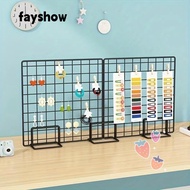FAYSHOWSG Storage Rack, with Base Grid Frame Display Rack, Modern Metal Grid Desktop Stand For Grid 