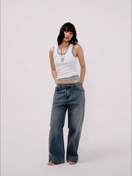 [Pomelo] กางเกงยีนส์ขากว้าง / Wide Leg Jeans