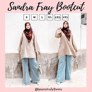 [LOOSE JEANS, PLUS SIZE, FULL WAISTBAND] 2wins Exclusive Sandra Bootcut Jeans For Women