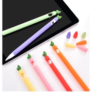 Apple Pencil 2 1 Case Cute vegetable Fruit soft Silicone For iPad Tablet Touch Pen Stylus Cartoon apple pencil 1st 2nd Protective Sleeve Cover