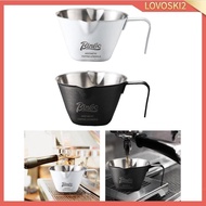 [Lovoski2] Espresso Glass Portable Scale Cups Tea 100ml Espresso Mini Measuring Cup for Restaurant Kitchen Tools Party