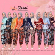 [BAJU RAYA 2021] CINDAI EXCLUSIVE KEBAYA / KEBAYA NYONYA BATIK PARIO FREE BRONZE BUCKLE