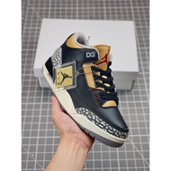 "C4" side of the king of the ratio of Air  3 SE Denim "new black cement" AJ3 Joe 3 origina-*-*