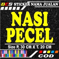 CUTTING STICKER WITH RICE PECEL WRITING STICKER FOR SALES NAME ON WHEEL CART