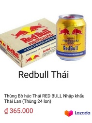 1thùng Bò Húc REDBULL Thái Lan hàng chính hãng (1thùng 24 Lon 1Lon 250ml)