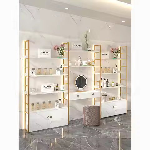 Cosmetics Display Cabinet Product Display Cabinet Beauty Salon Skin Care Products Shelf Shelf Displa