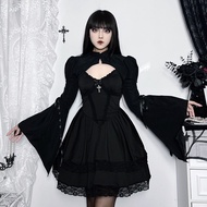 Gothic Style lolita Flared Sleeve Blouse Female Ji Sleeve Waistcoat lolita Jacket Shawl Top