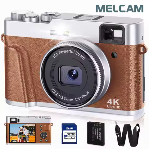 4K Digital Camera Auto Focus 48MP Vlogging Camera for YouTube and Anti-Shake Video Camera with Viewf