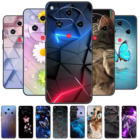 For ZTE Nubia Focus 2 5G Case Cover Funda Luxury TPU Shockproof Cartoon Silicone Phone Cover For Nub
