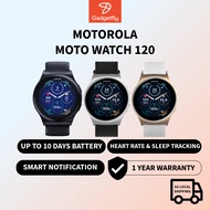 Motorola Moto Watch 120 Smart Watch heart rate, SpO2, stress, sleep, weather, music Heart Tracking/ 