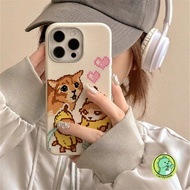 Pixel Cat Meme Leather Phone Case For Redmi Turbo 4 A3 Pro A3X A2 A1 Plus A2+ A1+ K70 K70E K60 Ultra