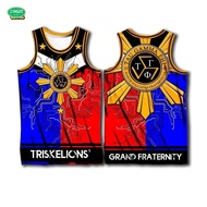 57th anniversary triskelion vest tfully sublimated tau gamma phi 1968 founding 3D print free custom