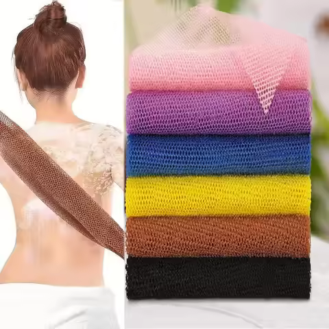 30*80cm African Exfoliating Sponges Towel Mesh Bath Scrub Washcloth Wash Bath Loofah for Smooth Skin