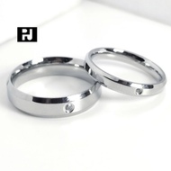 PJ.Gallery-316l Stainless Steel Name Engraved Couple Rings For Couples The Ring Is Durable And Stron
