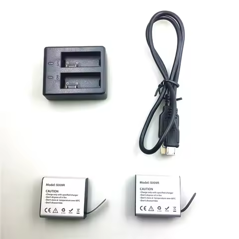 Hawkeye Firefly 8S 8SE 7SE 7S X XS Action Camera 1350mAh Li-Po Replacement Battery With 2 in 1 Charg